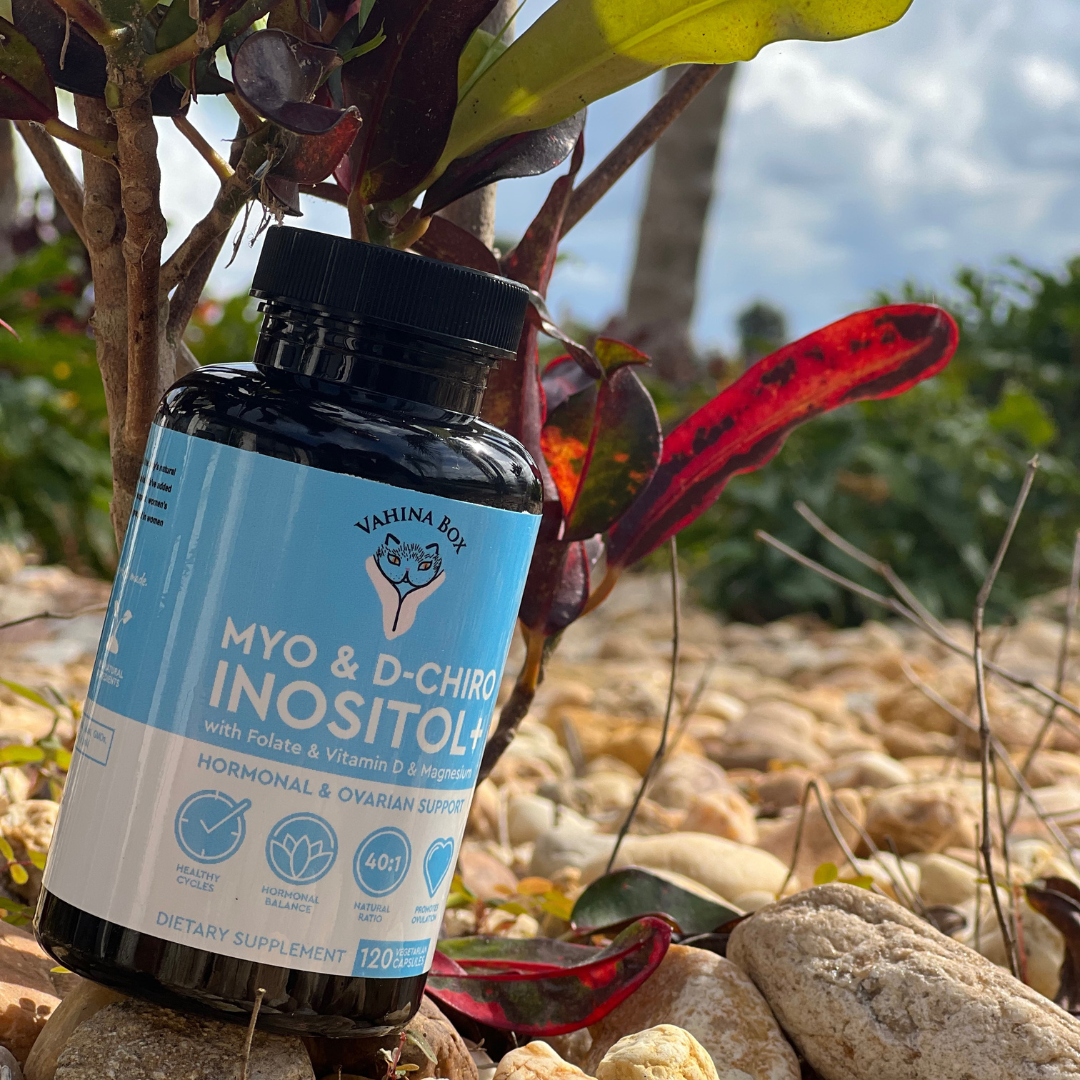 Inositol Plus+ by Vahina Box, PCOS supplement to support hormonal balance and women’s reproductive health